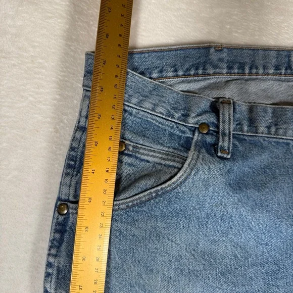 Wrangler Regular Fit‎ Light Wash Denim Jeans Mens 40 x 34 Casual Workwear - Picture 9 of 14